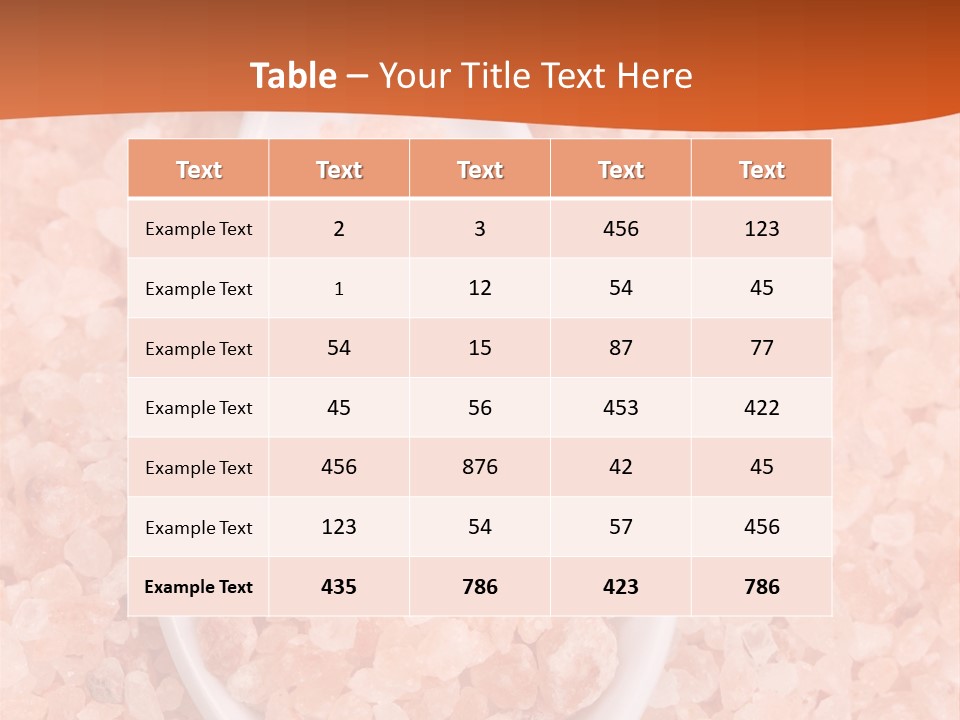 Scoop Pink Seasoning PowerPoint Template