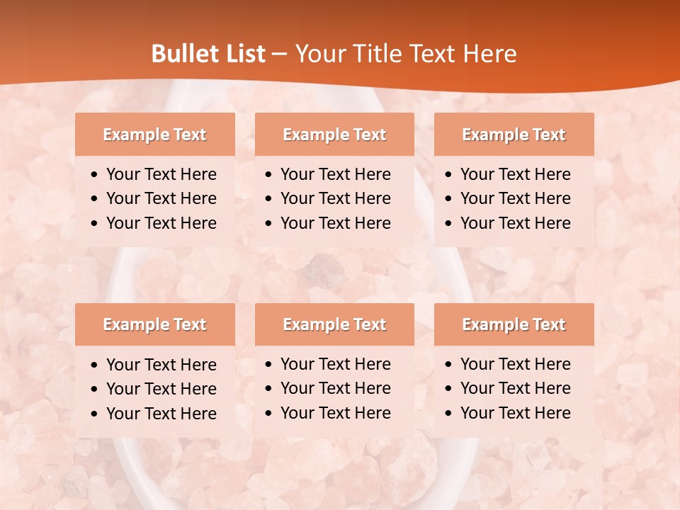 Scoop Pink Seasoning PowerPoint Template