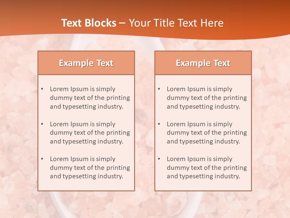 Scoop Pink Seasoning PowerPoint Template