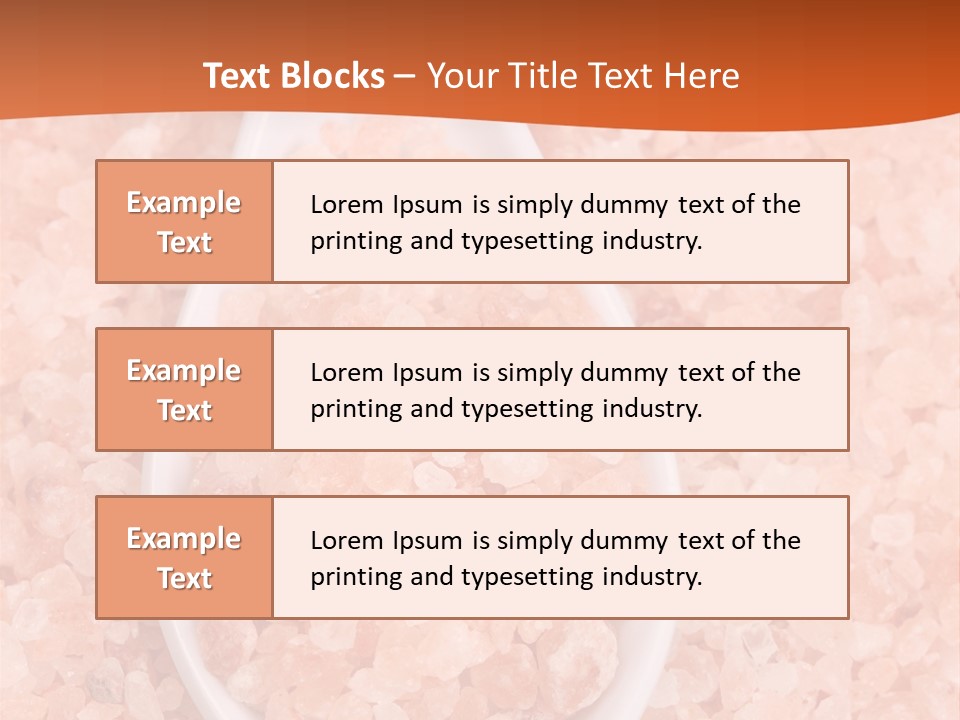 Scoop Pink Seasoning PowerPoint Template