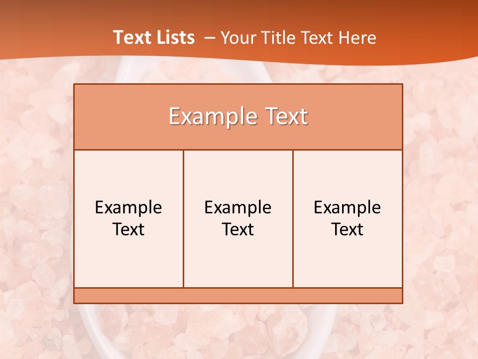 Scoop Pink Seasoning PowerPoint Template