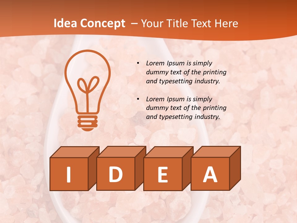 Scoop Pink Seasoning PowerPoint Template