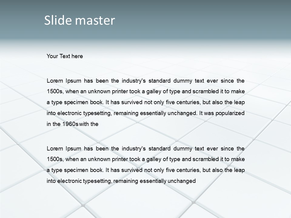 Backdrop Pavement Design PowerPoint Template