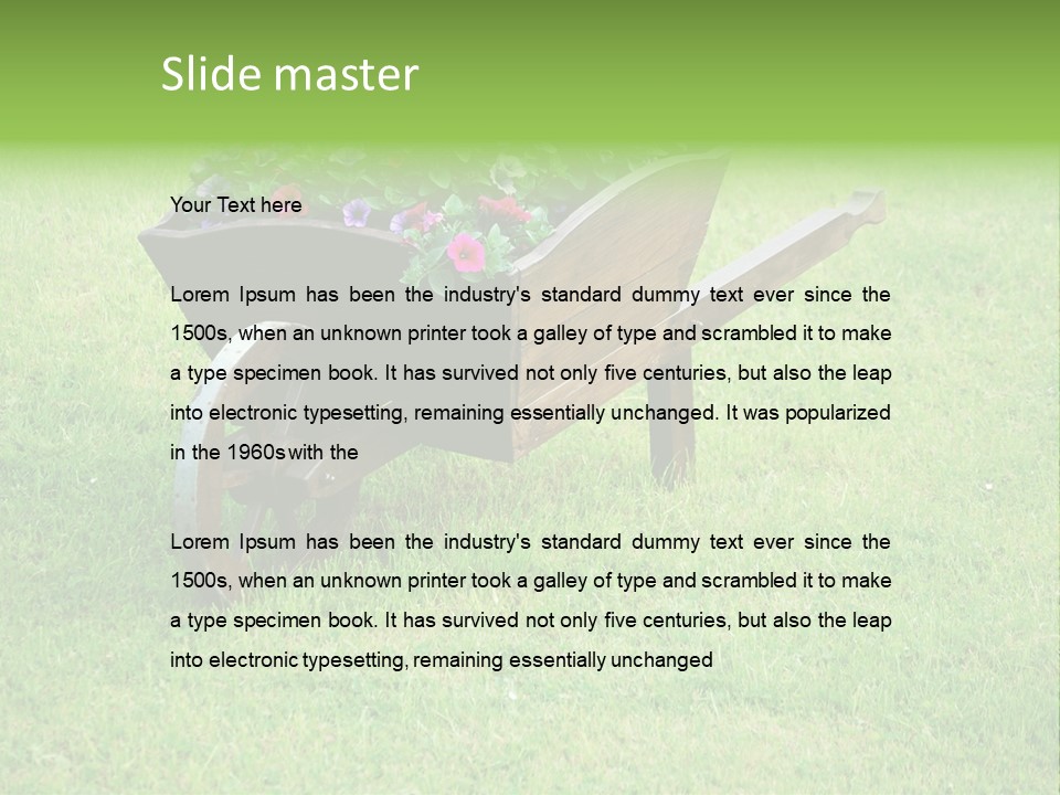 Grass Decoration Natural PowerPoint Template