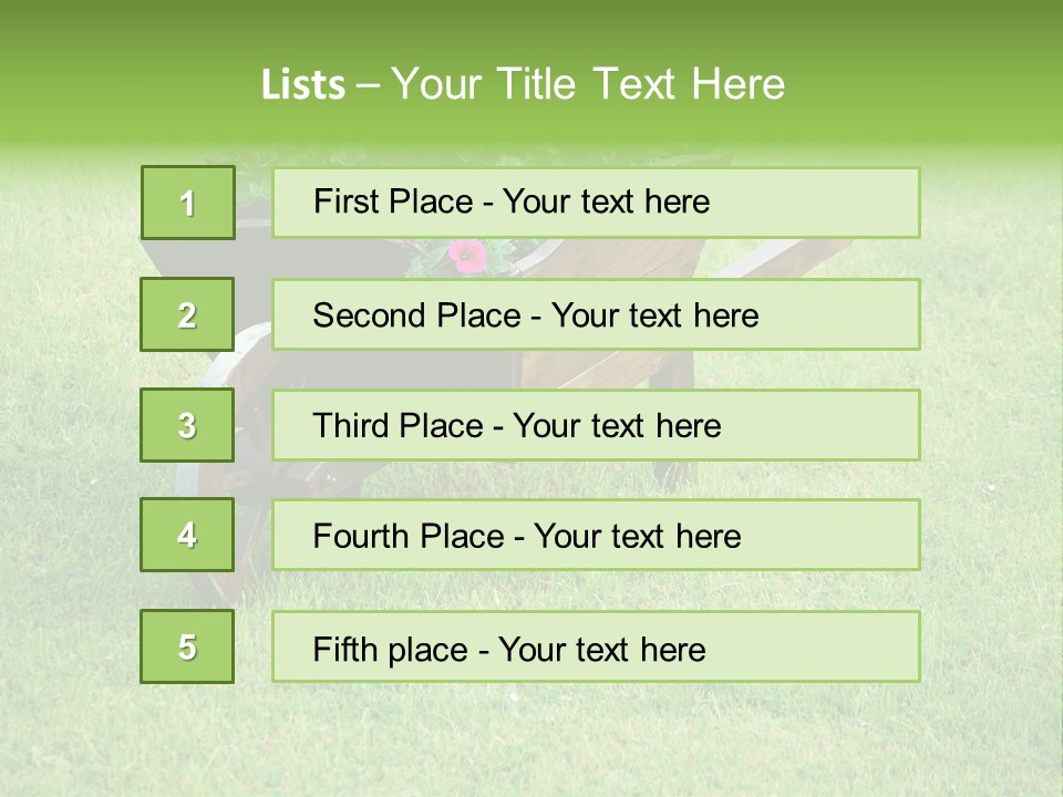 Grass Decoration Natural PowerPoint Template
