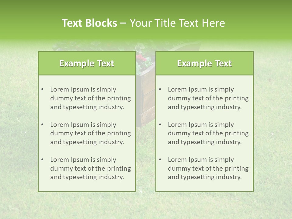 Grass Decoration Natural PowerPoint Template