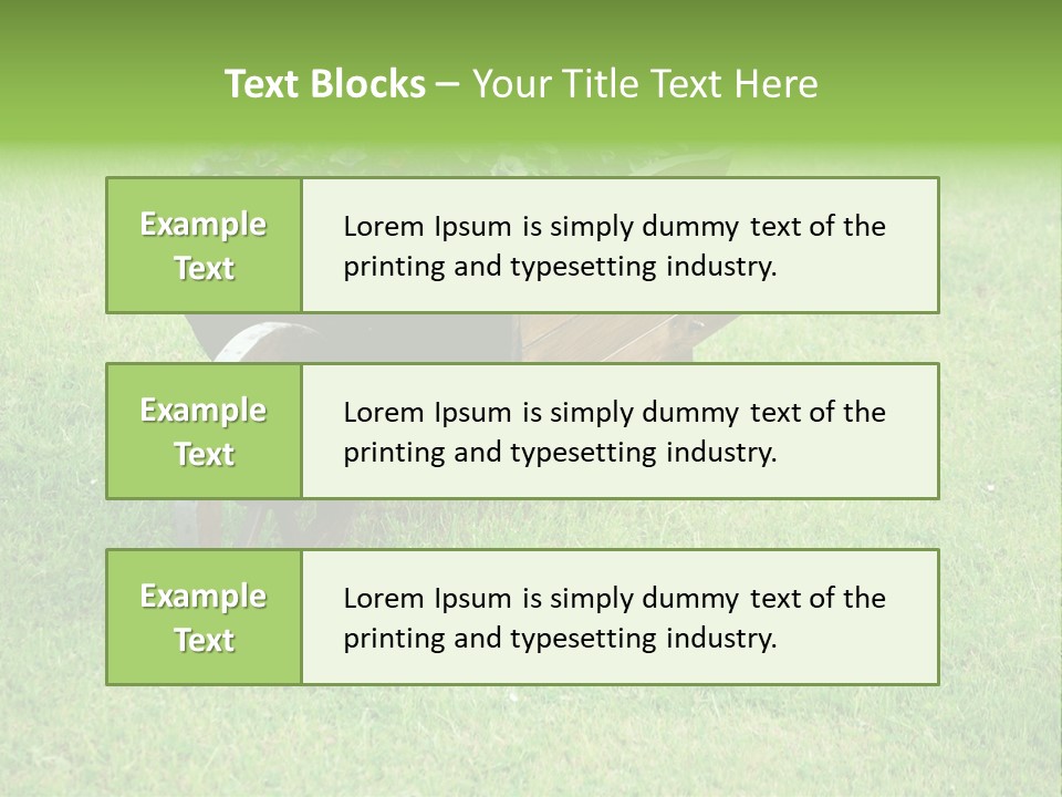 Grass Decoration Natural PowerPoint Template