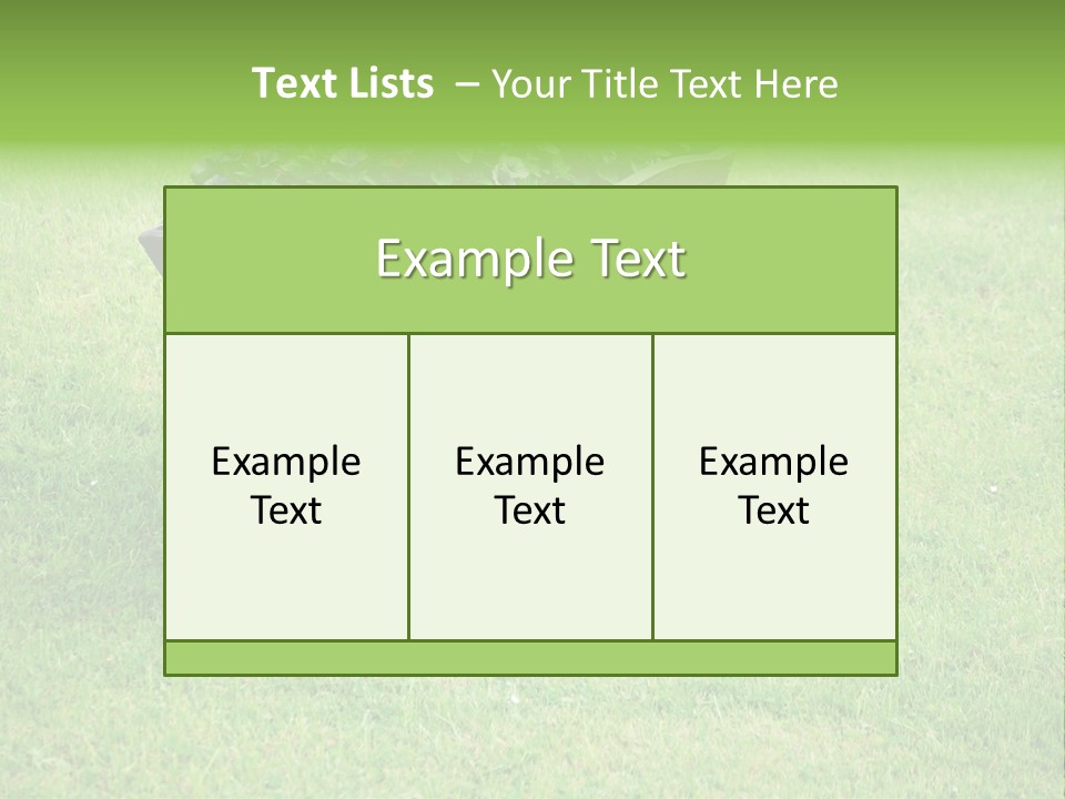 Grass Decoration Natural PowerPoint Template