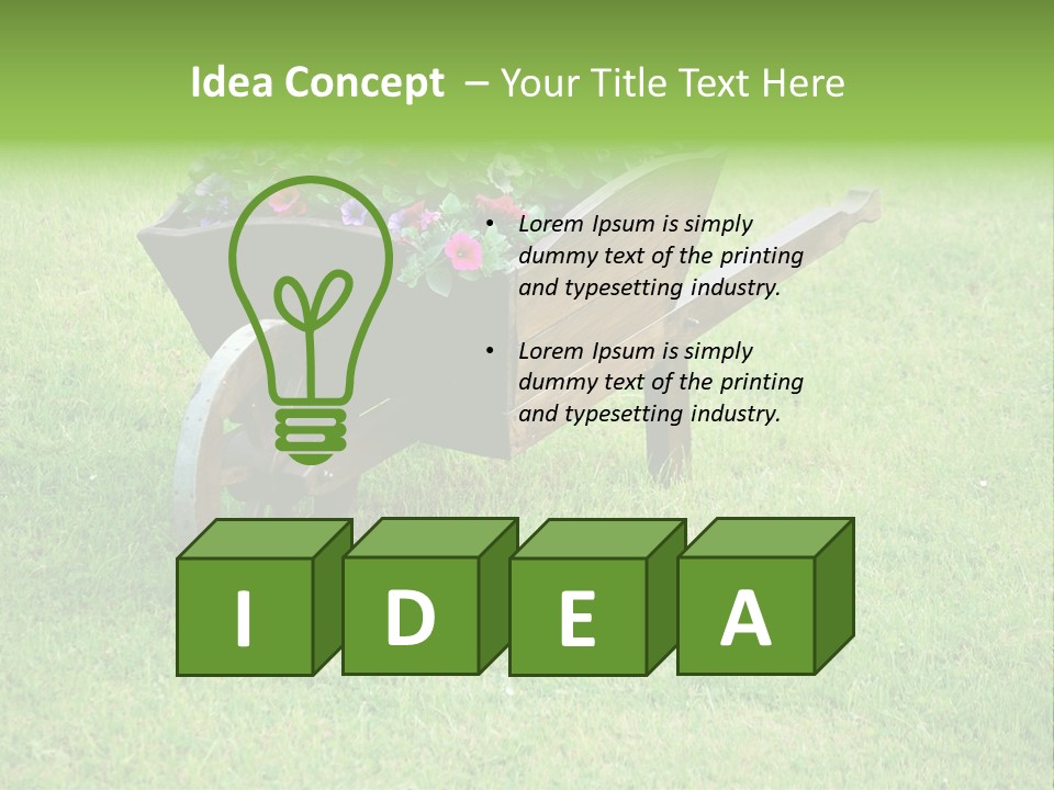 Grass Decoration Natural PowerPoint Template