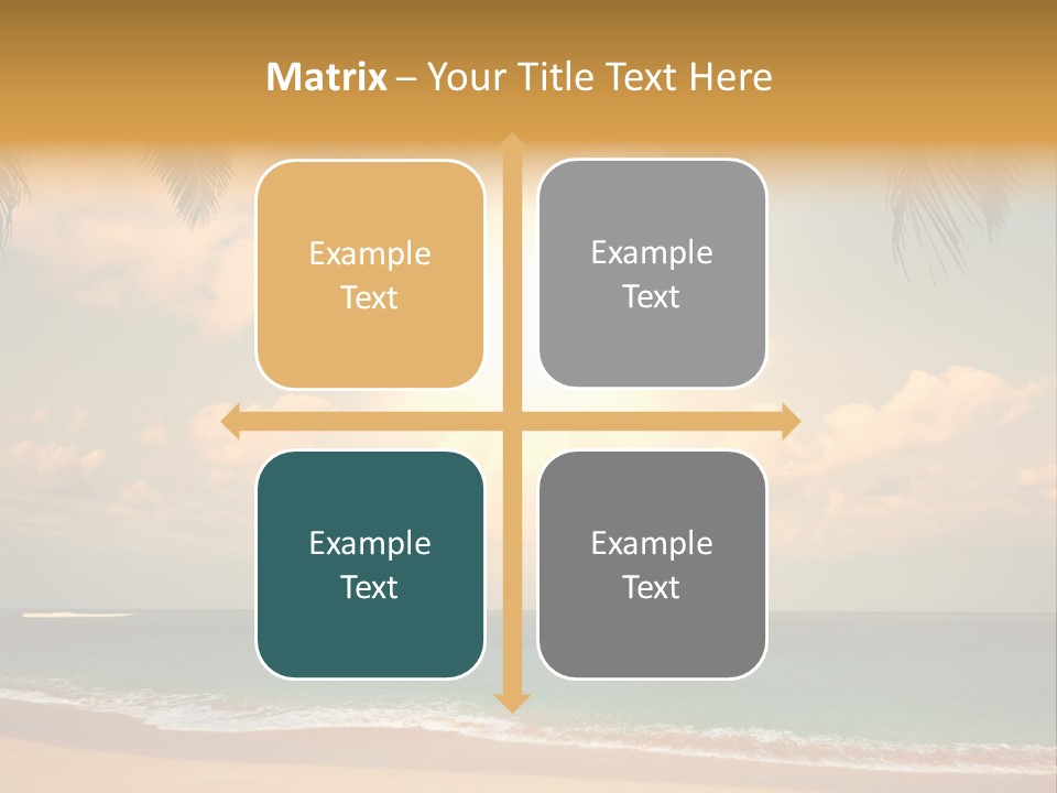 Nature Sea Sand PowerPoint Template