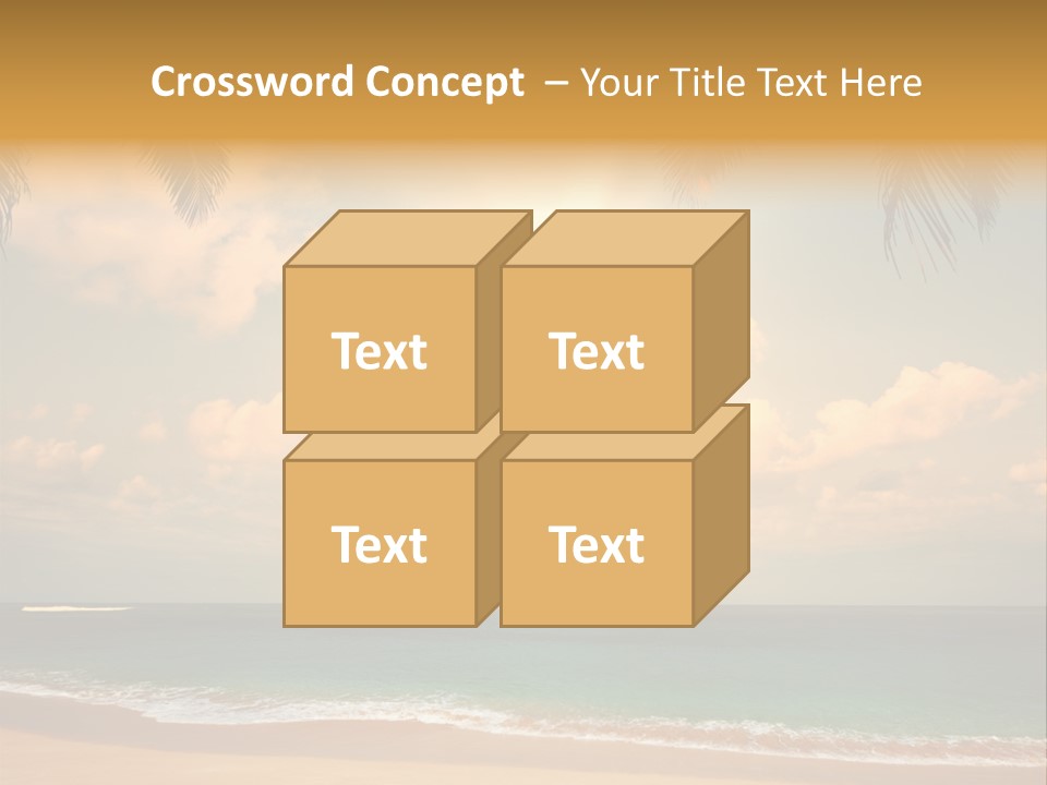 Nature Sea Sand PowerPoint Template