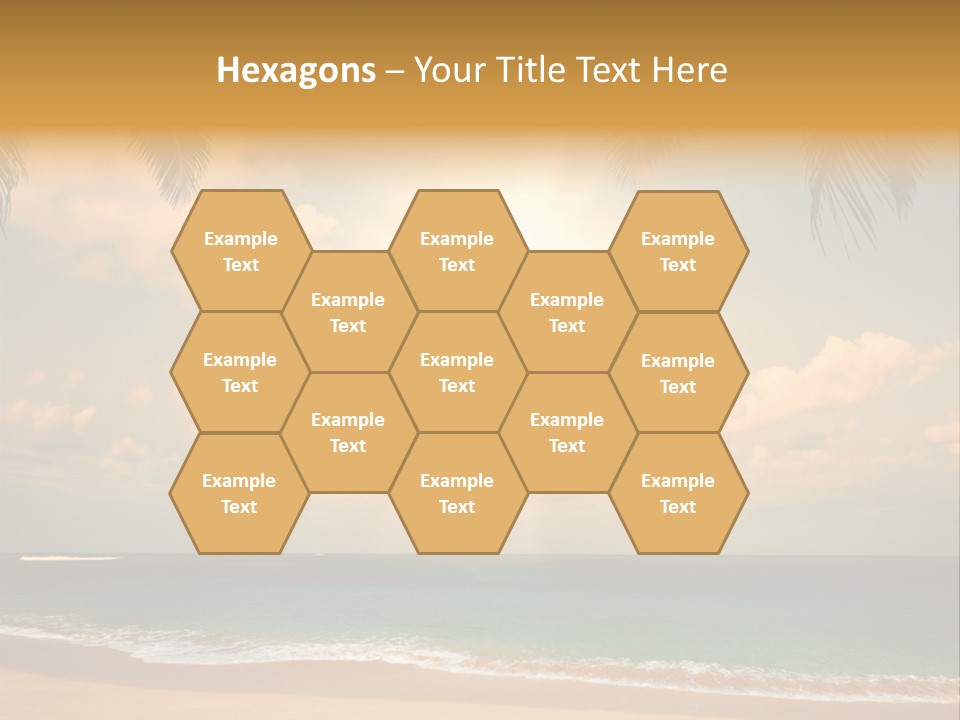 Nature Sea Sand PowerPoint Template