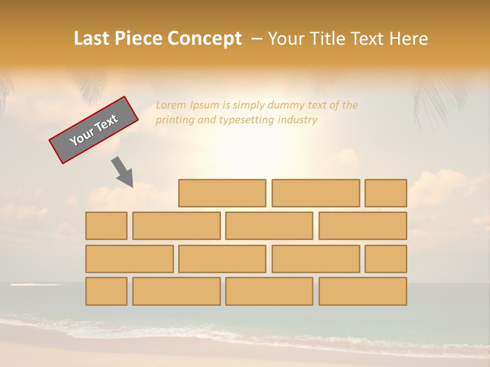 Nature Sea Sand PowerPoint Template