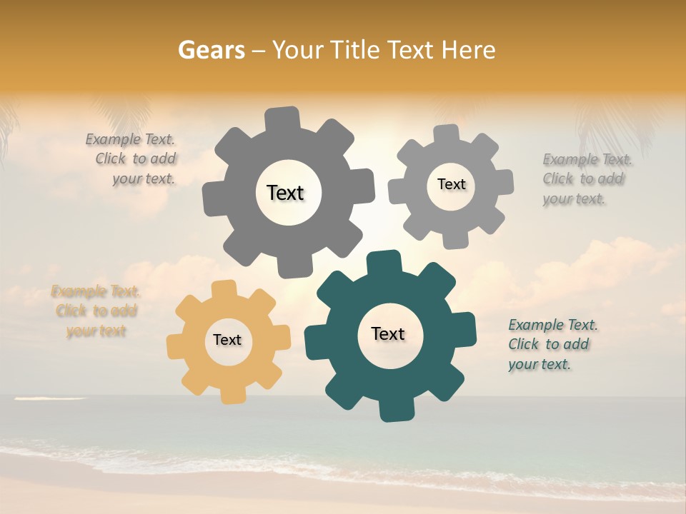 Nature Sea Sand PowerPoint Template