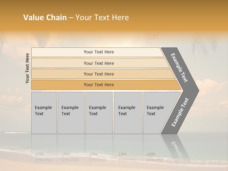 Nature Sea Sand PowerPoint Template