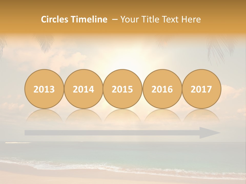 Nature Sea Sand PowerPoint Template