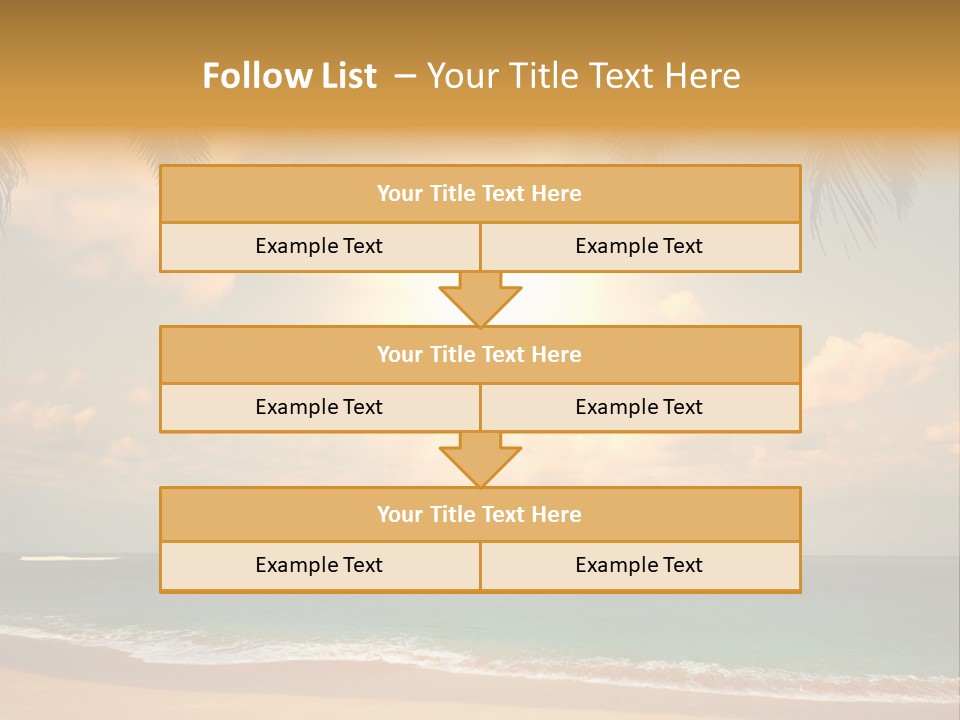 Nature Sea Sand PowerPoint Template