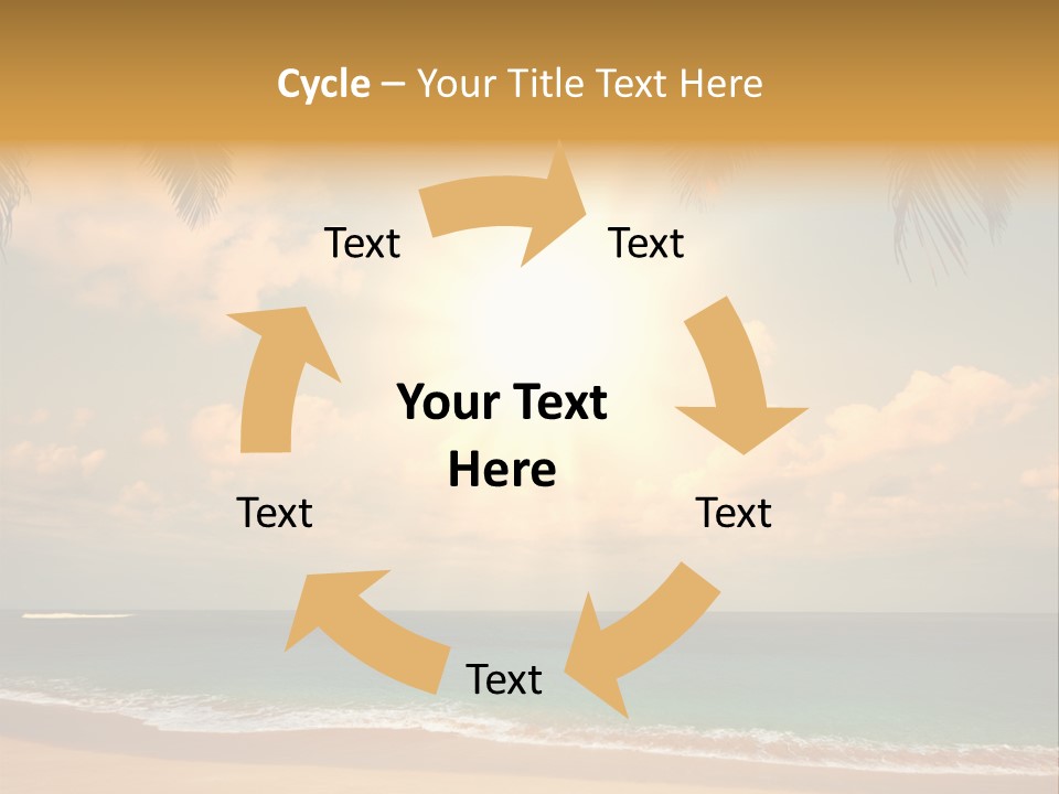 Nature Sea Sand PowerPoint Template