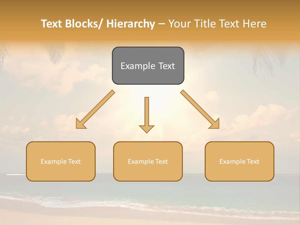 Nature Sea Sand PowerPoint Template