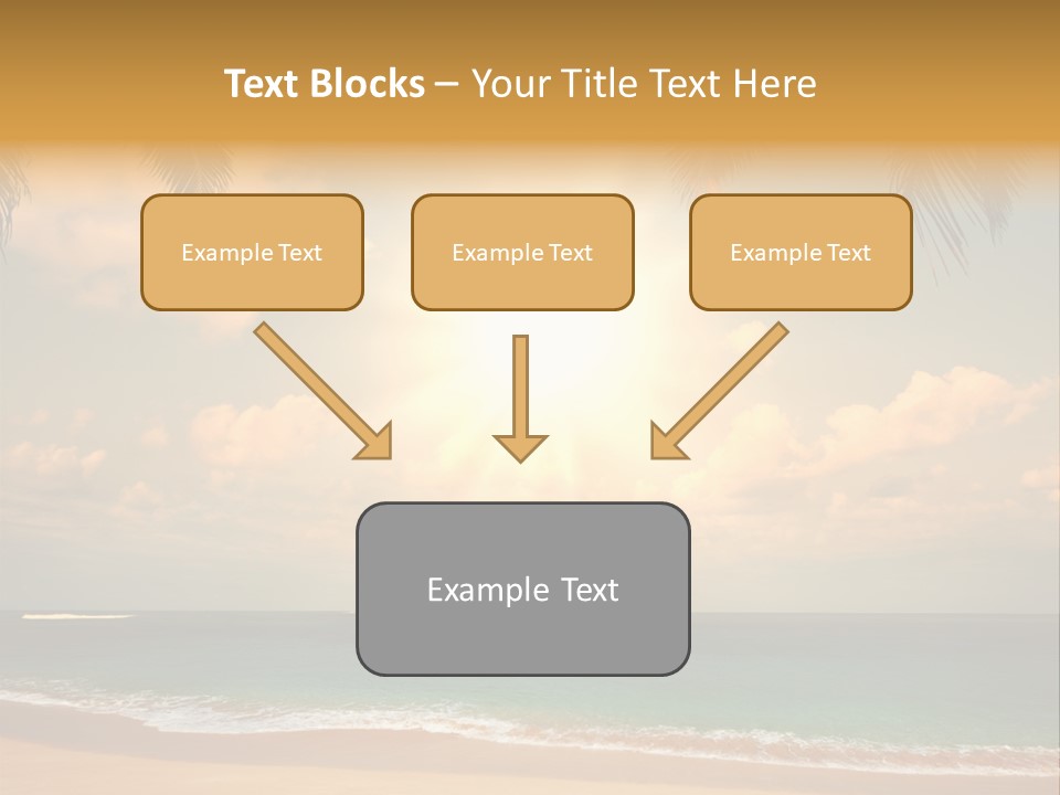 Nature Sea Sand PowerPoint Template