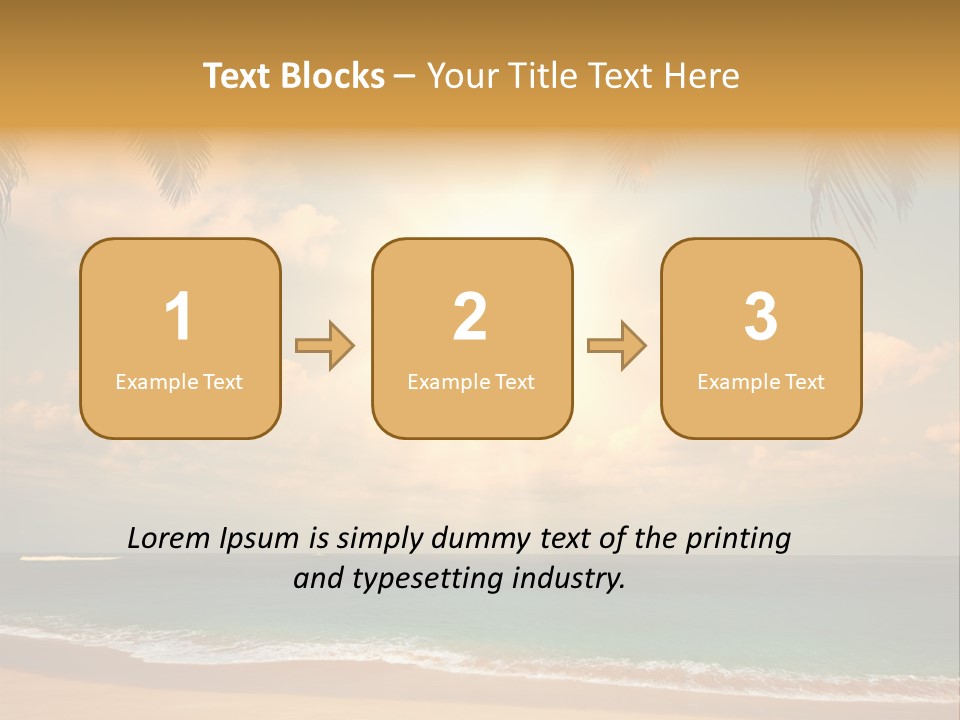 Nature Sea Sand PowerPoint Template