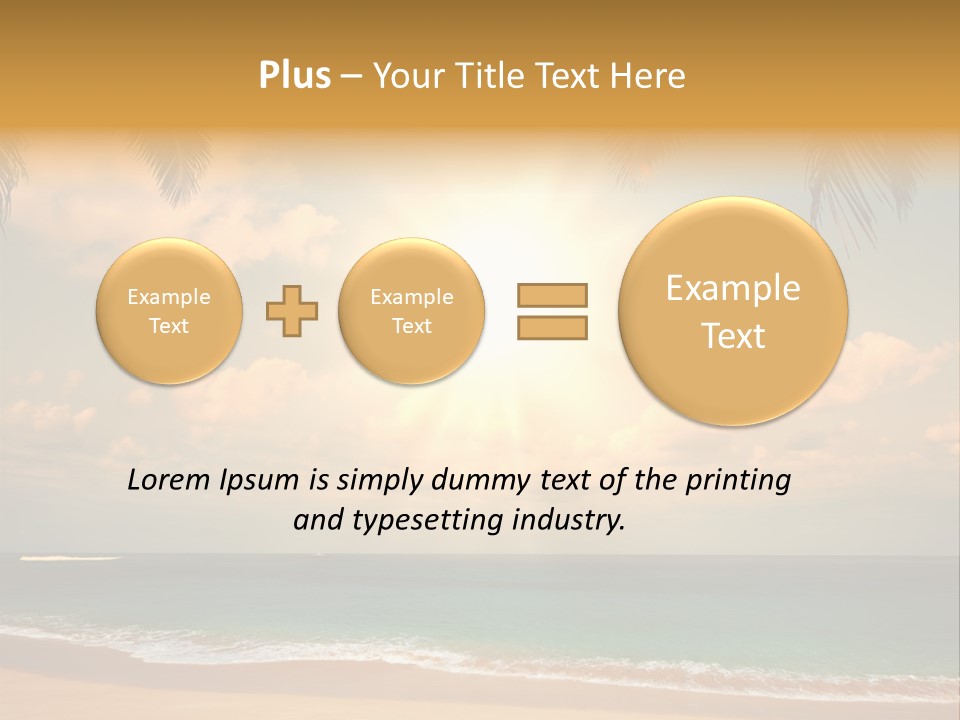Nature Sea Sand PowerPoint Template