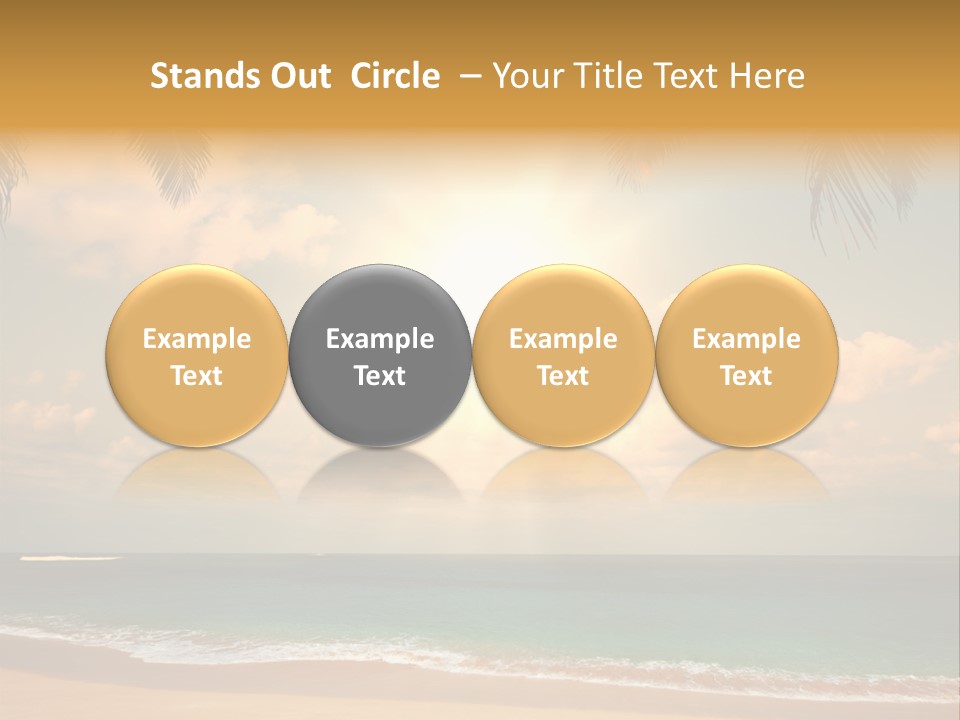 Nature Sea Sand PowerPoint Template