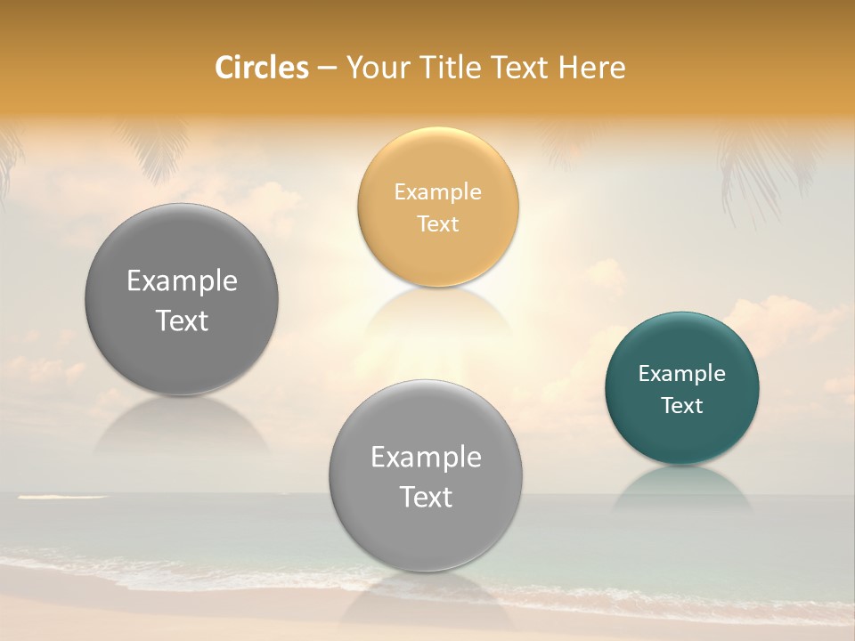 Nature Sea Sand PowerPoint Template