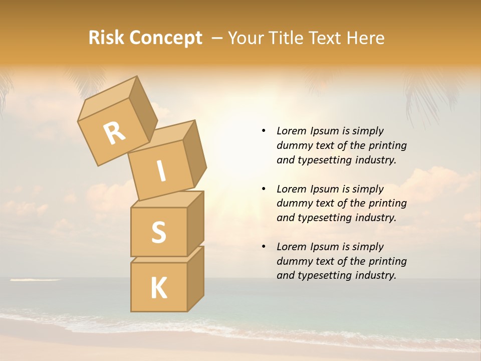 Nature Sea Sand PowerPoint Template