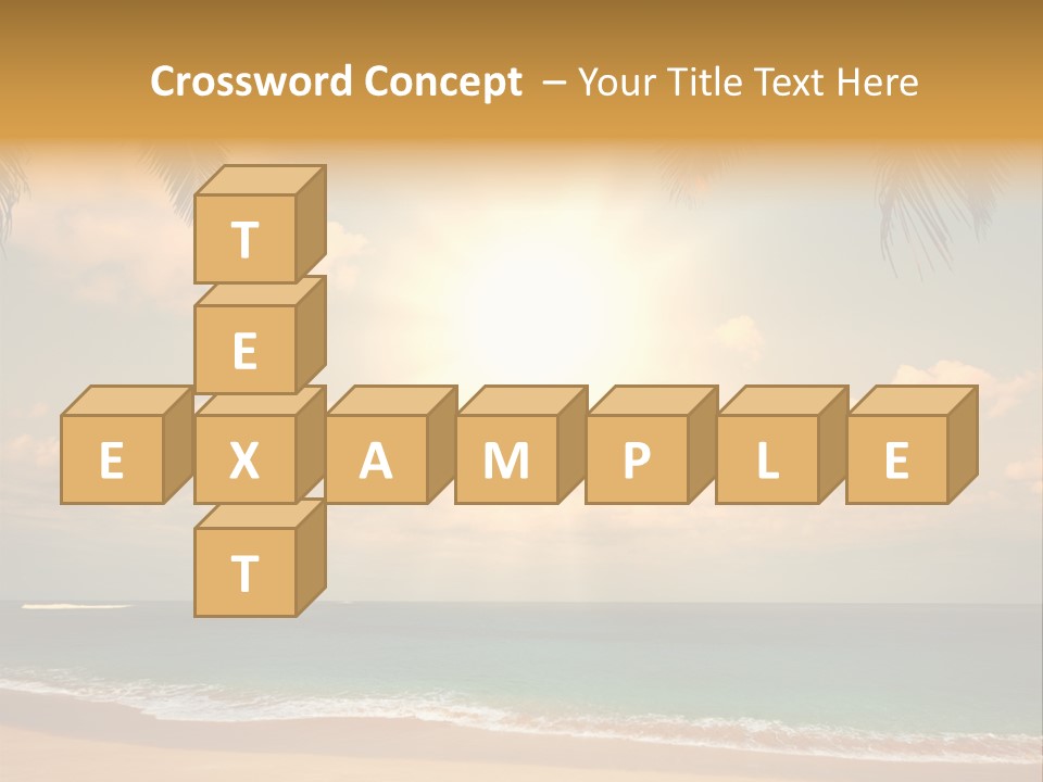 Nature Sea Sand PowerPoint Template