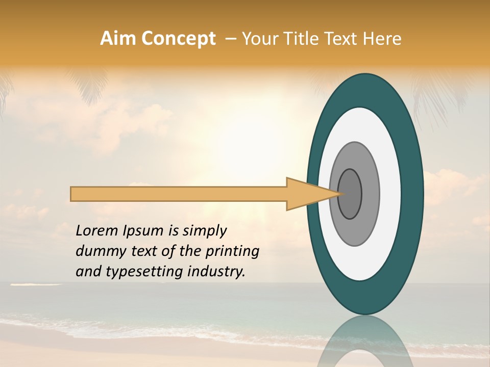 Nature Sea Sand PowerPoint Template