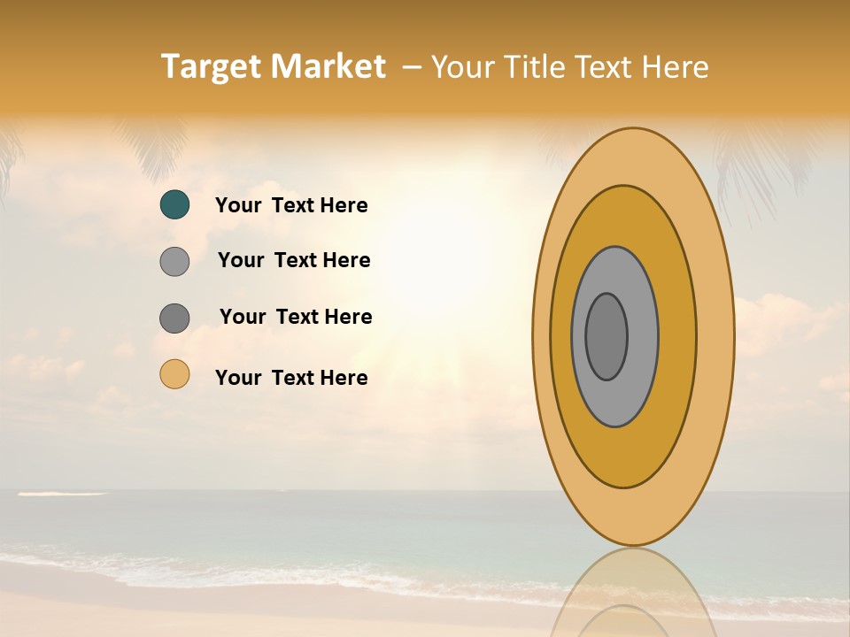 Nature Sea Sand PowerPoint Template