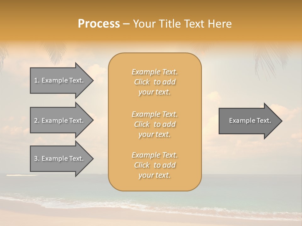 Nature Sea Sand PowerPoint Template