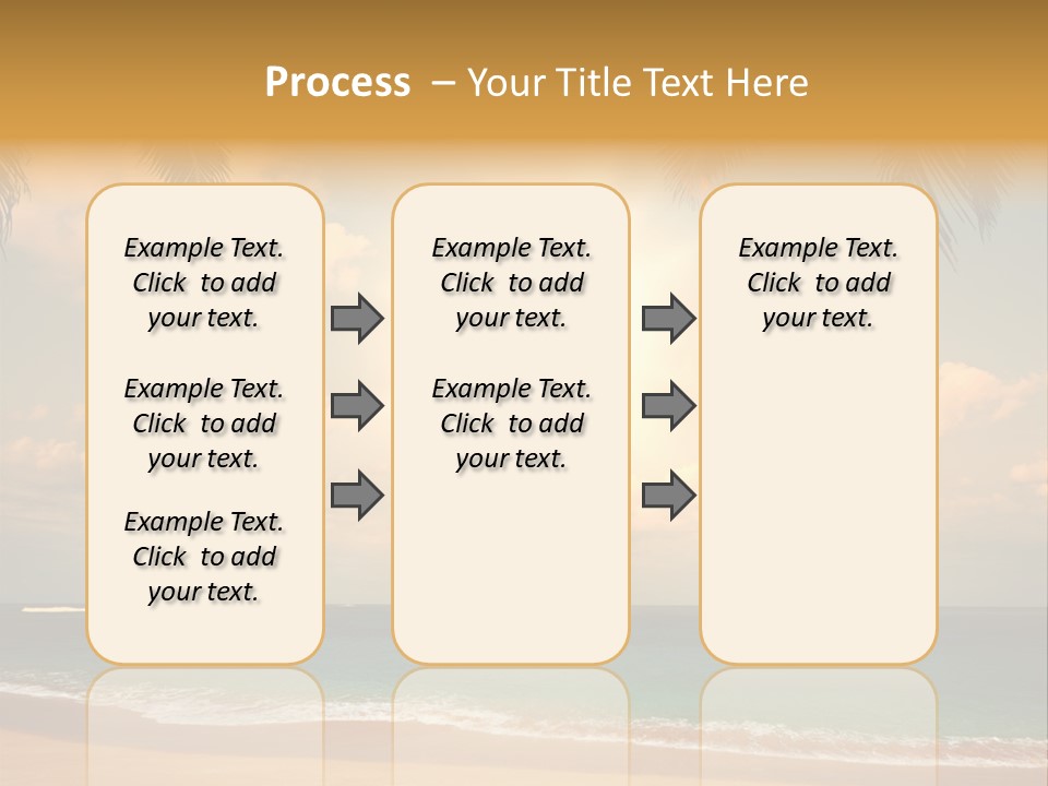 Nature Sea Sand PowerPoint Template