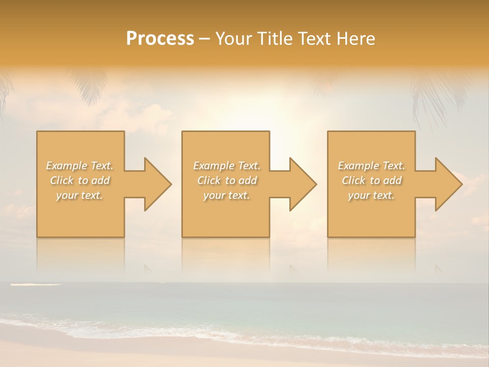 Nature Sea Sand PowerPoint Template