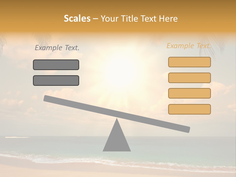 Nature Sea Sand PowerPoint Template