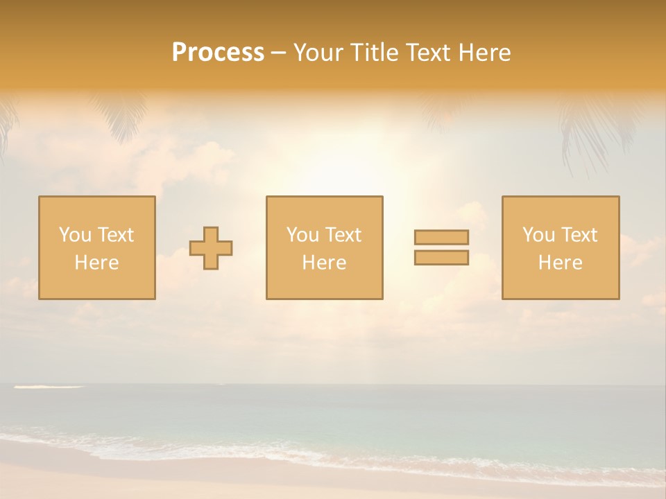 Nature Sea Sand PowerPoint Template