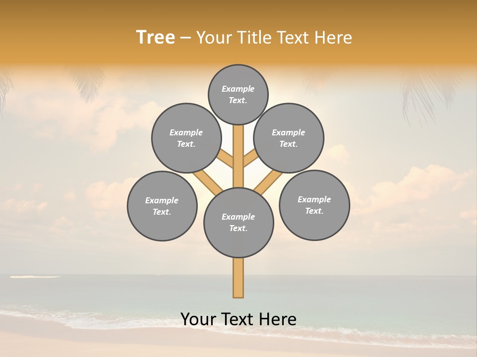 Nature Sea Sand PowerPoint Template