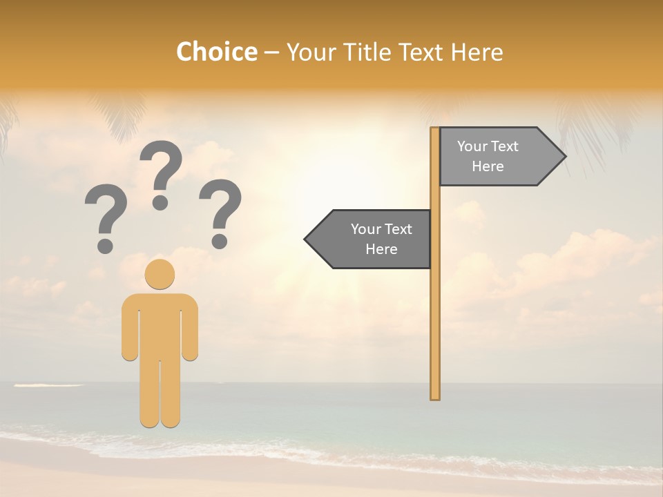 Nature Sea Sand PowerPoint Template