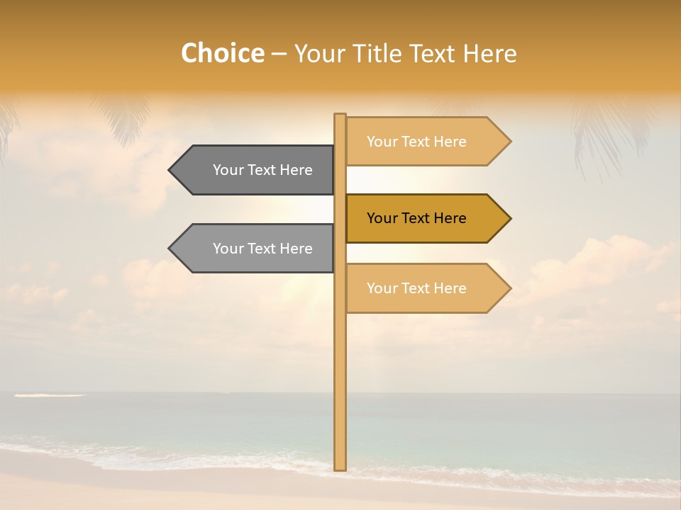 Nature Sea Sand PowerPoint Template