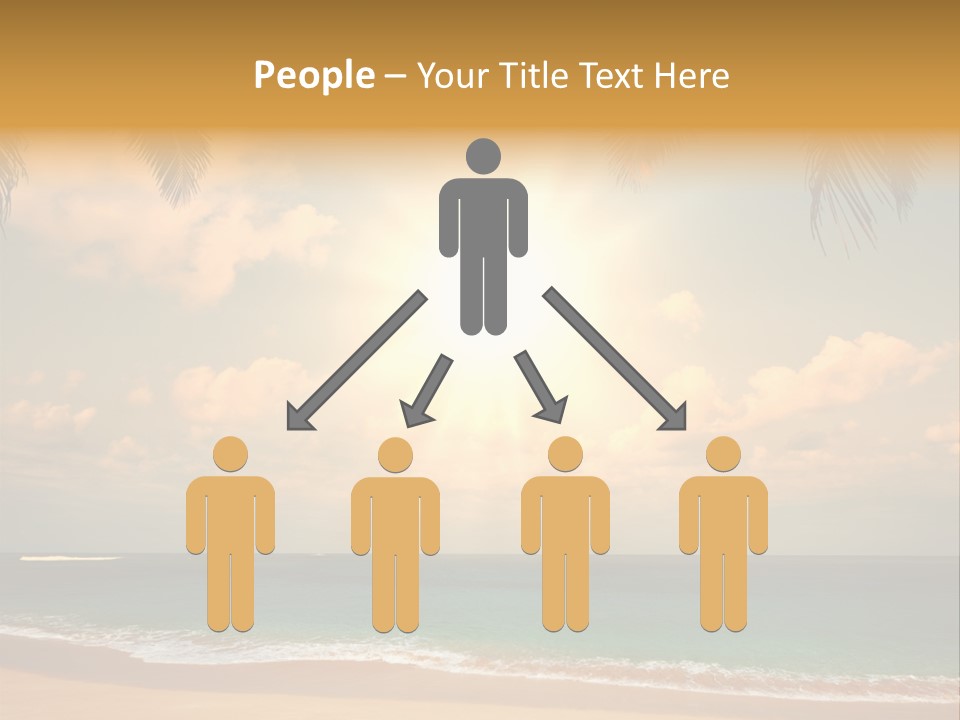 Nature Sea Sand PowerPoint Template