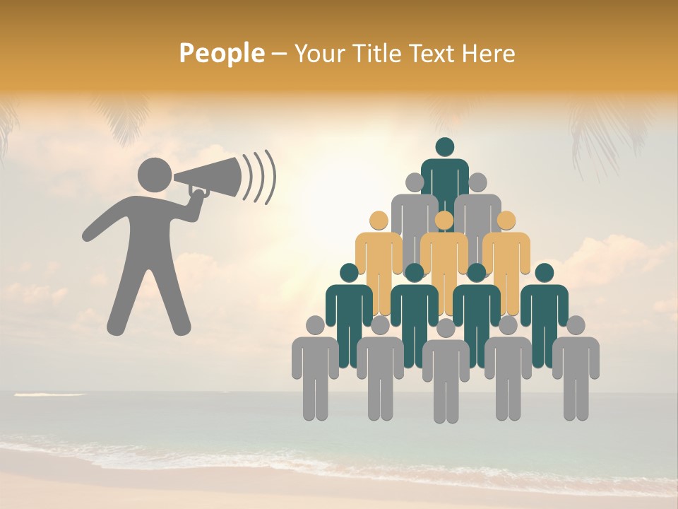 Nature Sea Sand PowerPoint Template