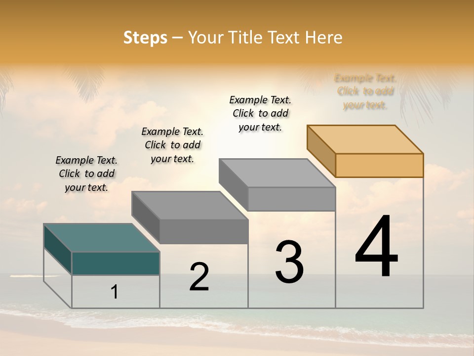 Nature Sea Sand PowerPoint Template