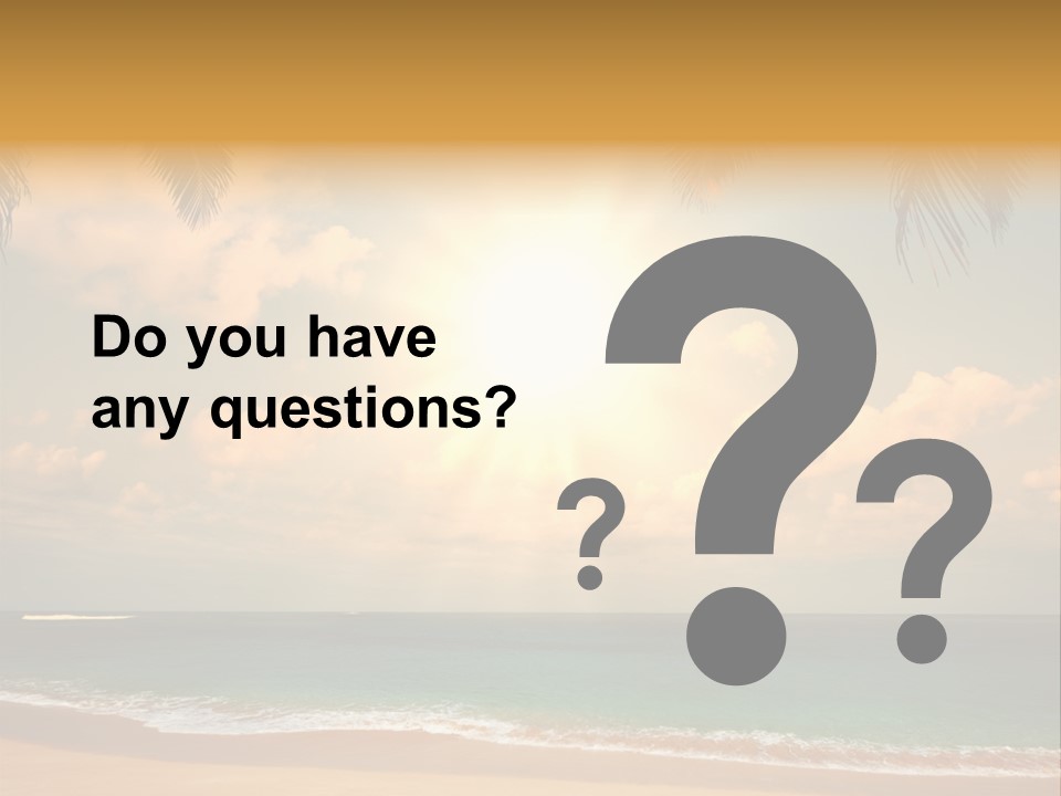 Nature Sea Sand PowerPoint Template