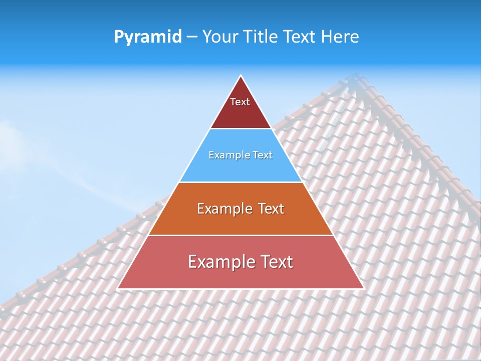 New Blue Sky Clouds Architecture PowerPoint Template