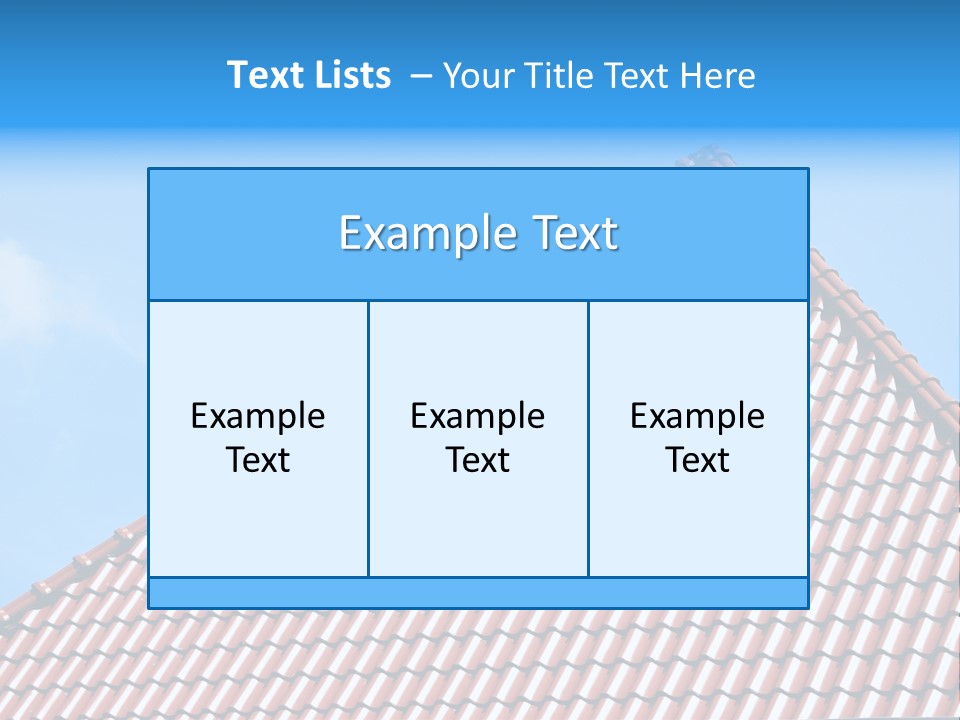 New Blue Sky Clouds Architecture PowerPoint Template