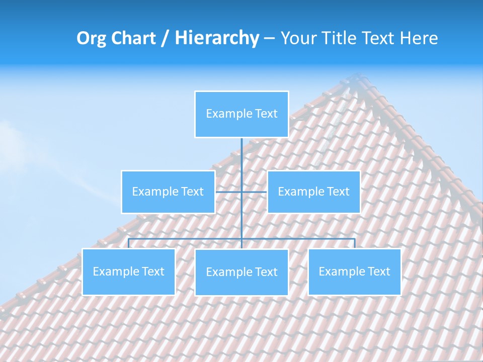 New Blue Sky Clouds Architecture PowerPoint Template