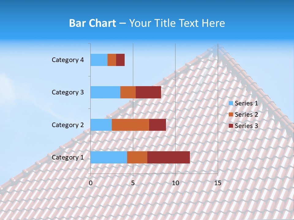 New Blue Sky Clouds Architecture PowerPoint Template
