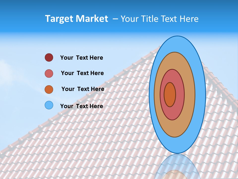 New Blue Sky Clouds Architecture PowerPoint Template