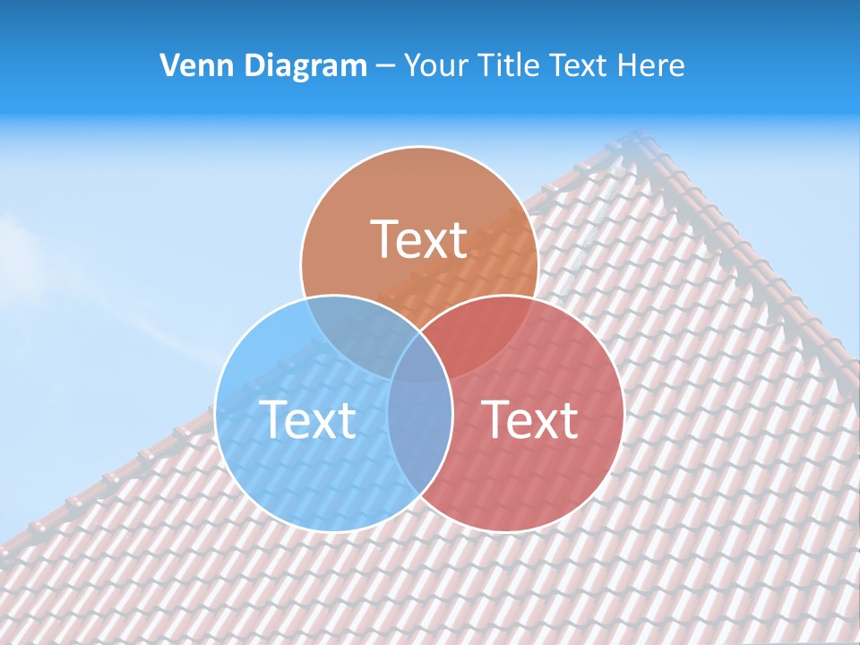 New Blue Sky Clouds Architecture PowerPoint Template